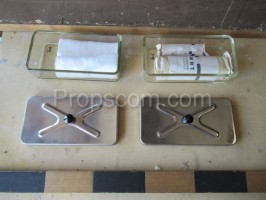 Glass jars for sterile material