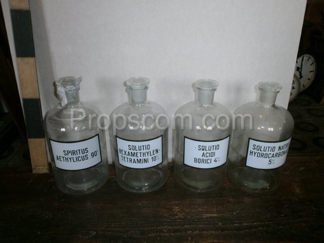 Large bottles with ground-glass joint