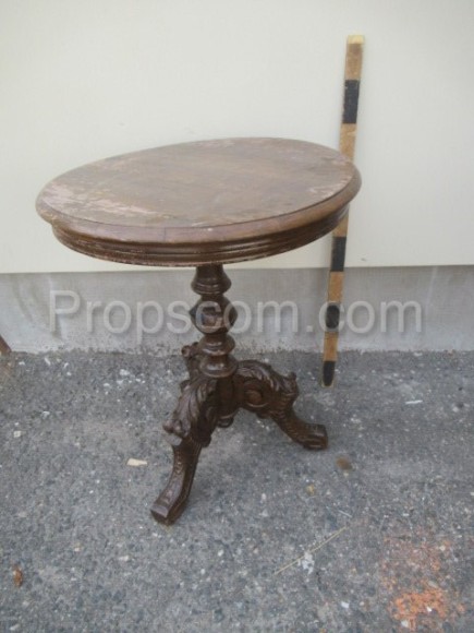 Wooden round table