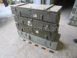 Lange Militärbox aus Holz