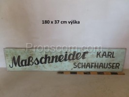 Maßgeschneidertes Schneiderschild