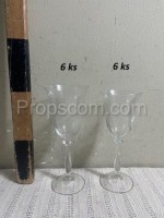 A glass on a leg