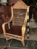 Wicker armchair