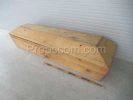 Light wooden casket