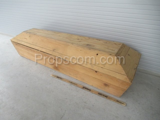 Light wooden casket