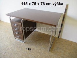 Chrome wood desk