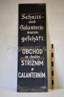 Advertising banner - Haberdashery