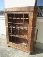 medieval wrought iron wooden cabinet