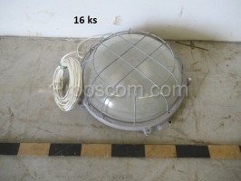 Ceiling safety lights round gray