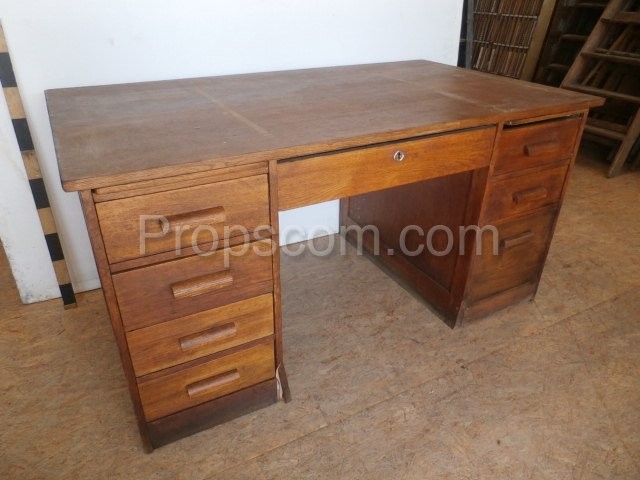 Dark wooden desk