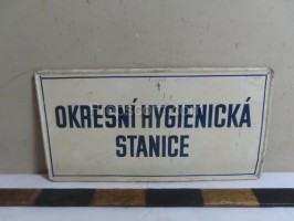 Information sign: District hygiene station 