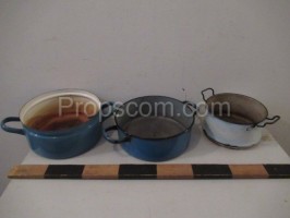 Enamel pots