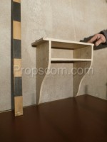 Wooden white shelf