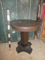 Wooden round table