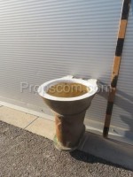 Cast iron toilet