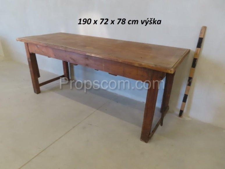 Wooden long table