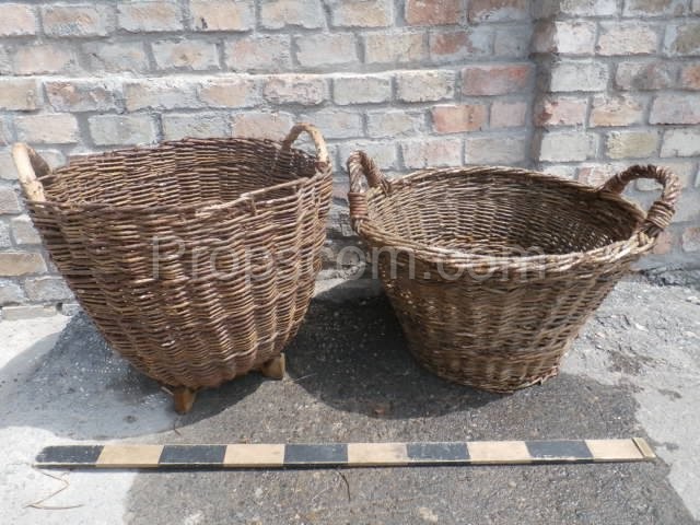 Wicker collection baskets