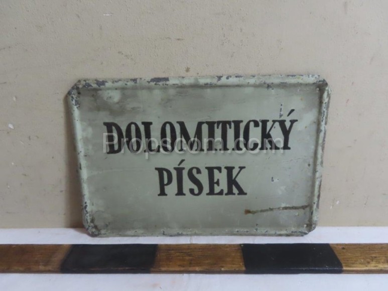 Informační cedule: Dolomitický písek