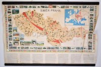 School poster - map of Czechoslovakia
