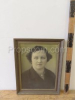 Photo of a woman in a frame