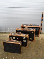 Set of four suitcases