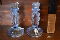 Glass candlesticks