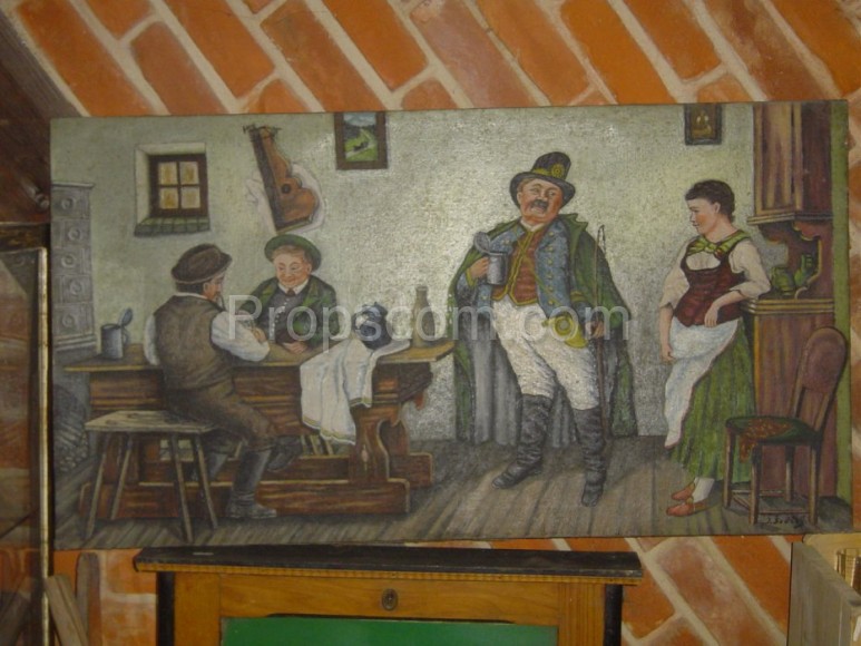 Picture of a pub without a frame