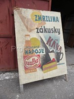 Advertising banner: ice cream eclairs