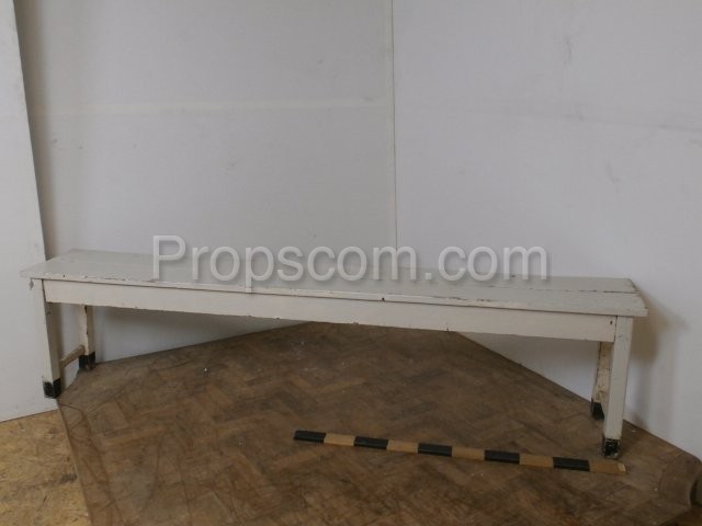 White long bench