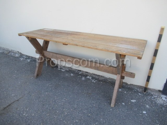 Wooden table outdoor