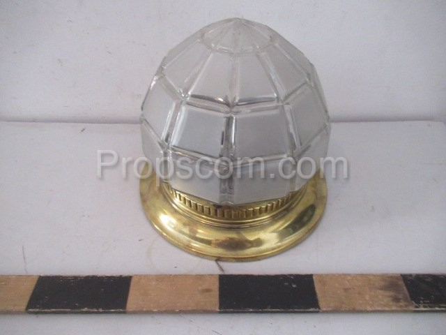 Ceiling light brass glass