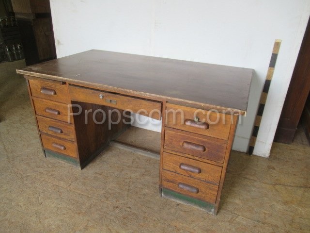 Light wood desk