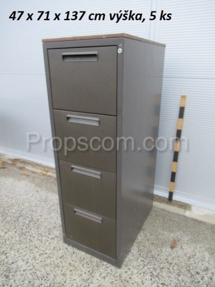 Gray file cabinet