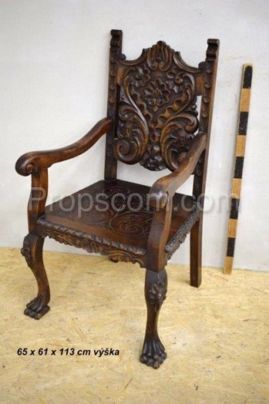 Armchair carved