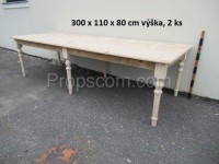 White long table