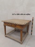 Wooden table with legs 