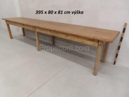 Long wooden table 