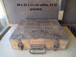 Wooden military box for mines