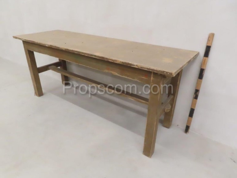 Narrow wooden table