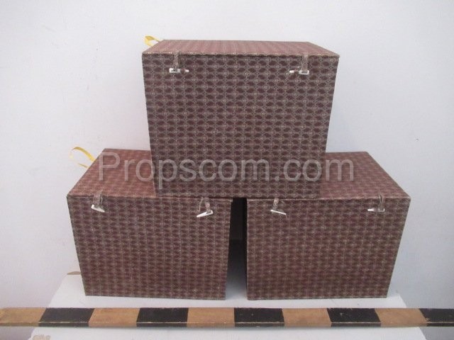 Brown paper boxes