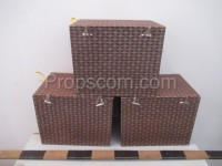 Brown paper boxes