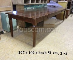 Wooden long table