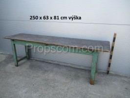 Wooden narrow table