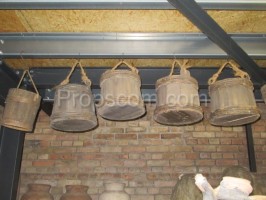 medieval wooden buckets