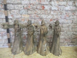 Statues of monks