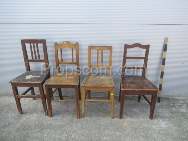 Wooden different chairs