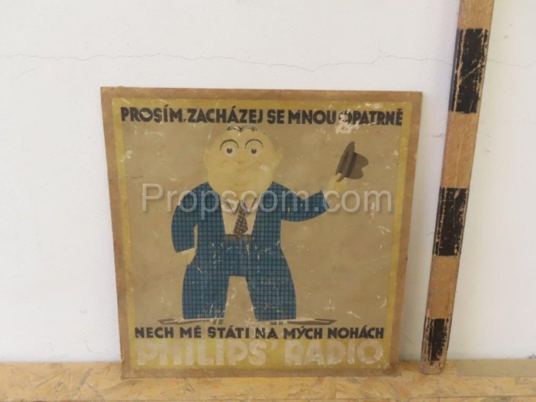 Advertising signs: Philips radio