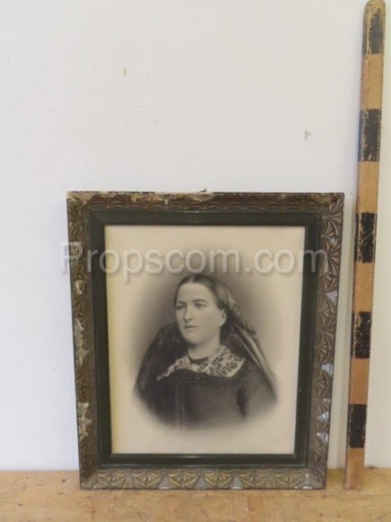 Photo of a woman in a frame