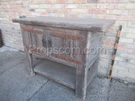 medieval wooden chest of drawers massive