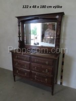 Dresser with mirror